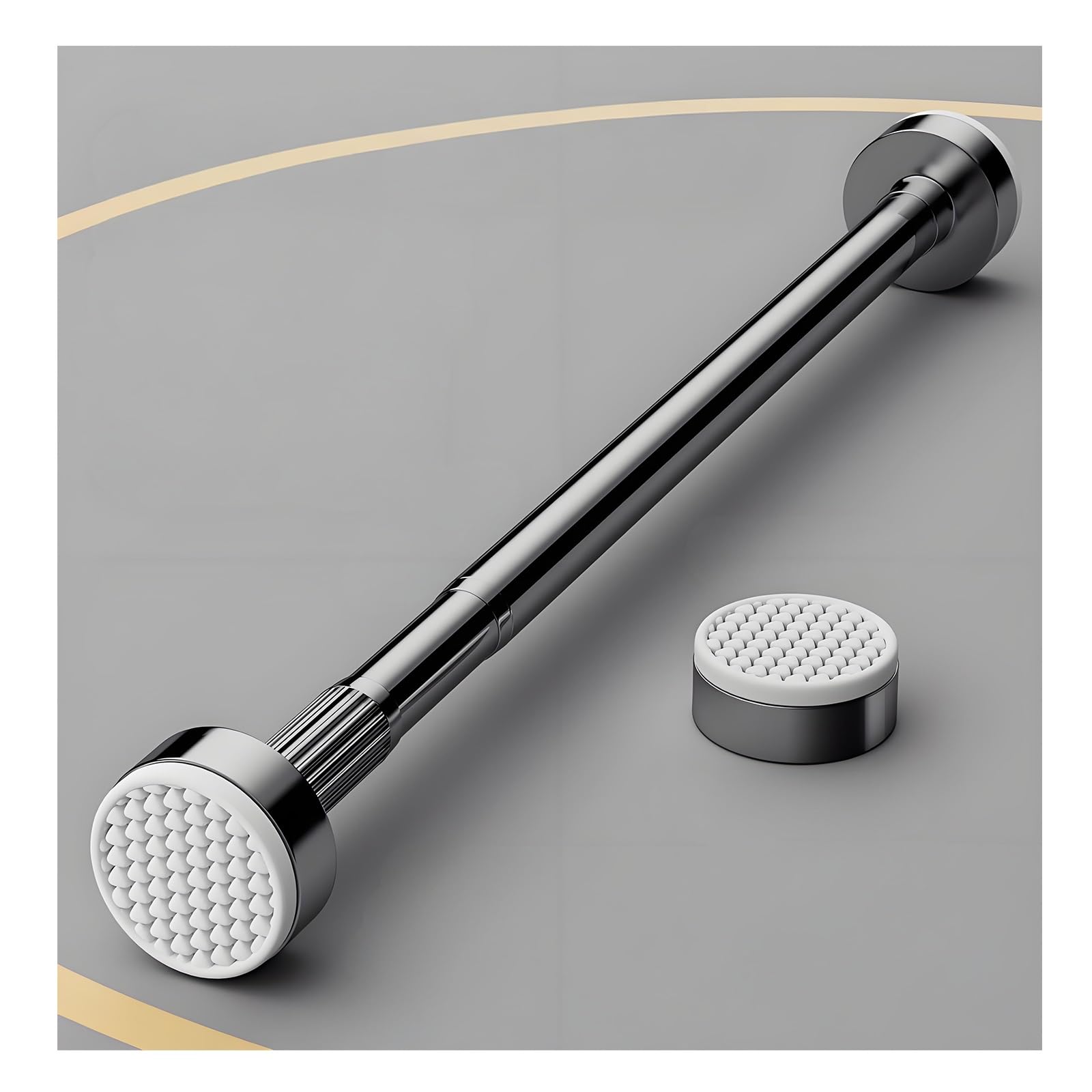 WQPMNYG Adjustable 35250cm Stainless Steel Tension Rod NoDrill Shower Curtain Pole for Bathroom & Bedroom Room Divider Easy Installation (63" 98")