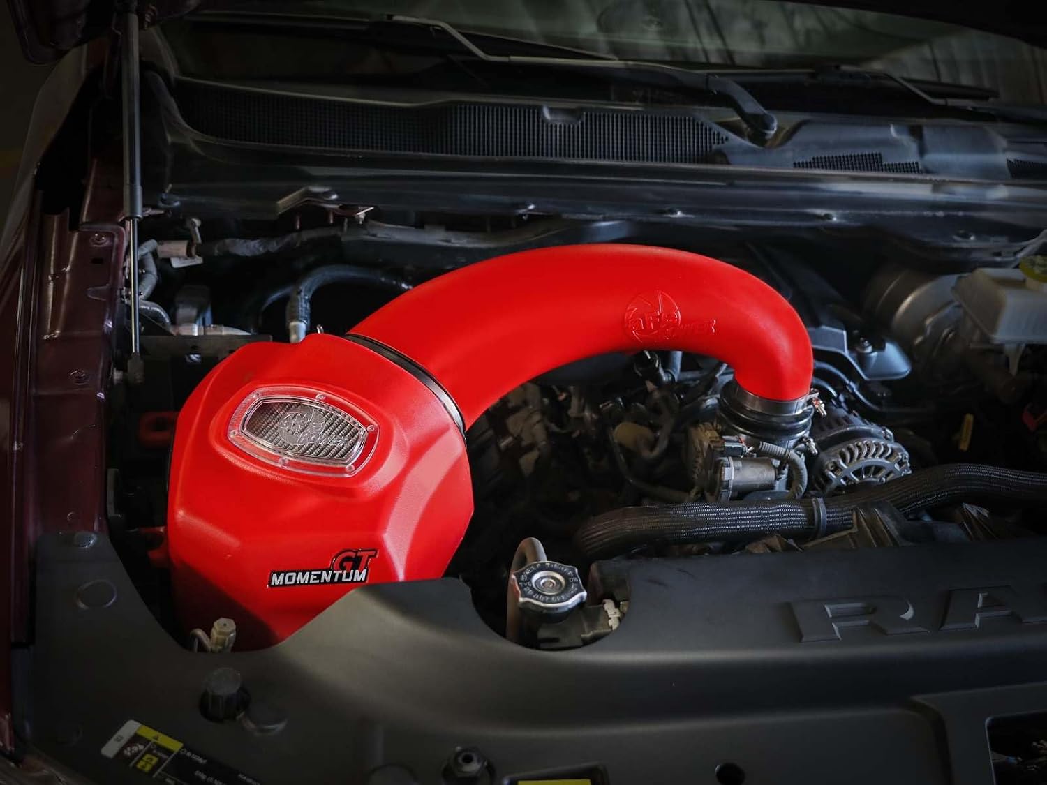 aFe POWER Momentum GT Cold Air Intake System w/Pro DRY S Filter, #50-70013DR, Red