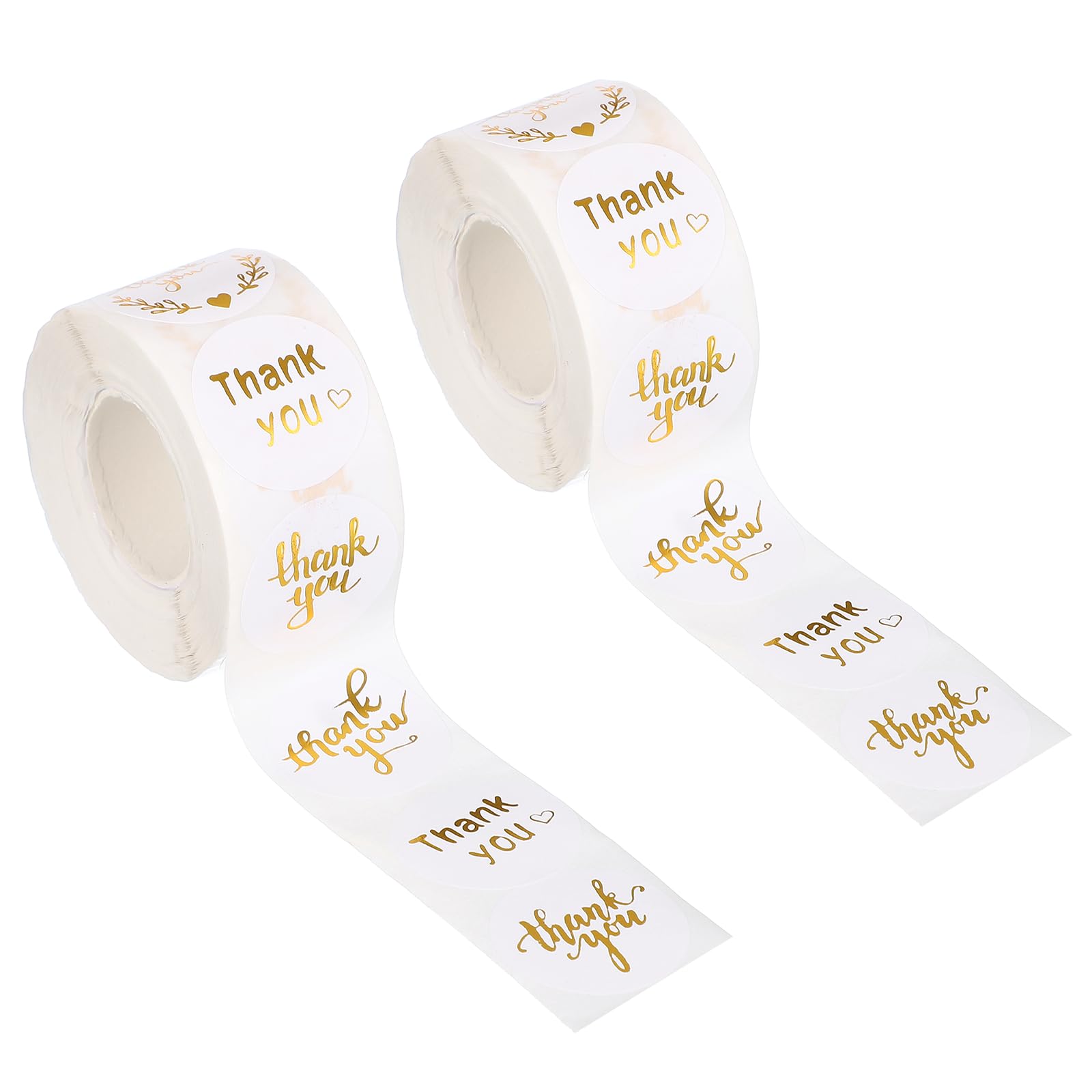 PATIKIL 1000Pcs Thank You Stickers, 1" Round Self-Adhesive Labels Small Thank You Stickers Roll for Small Business Sealing Box Envelope, Thank You Style11 โ image 1