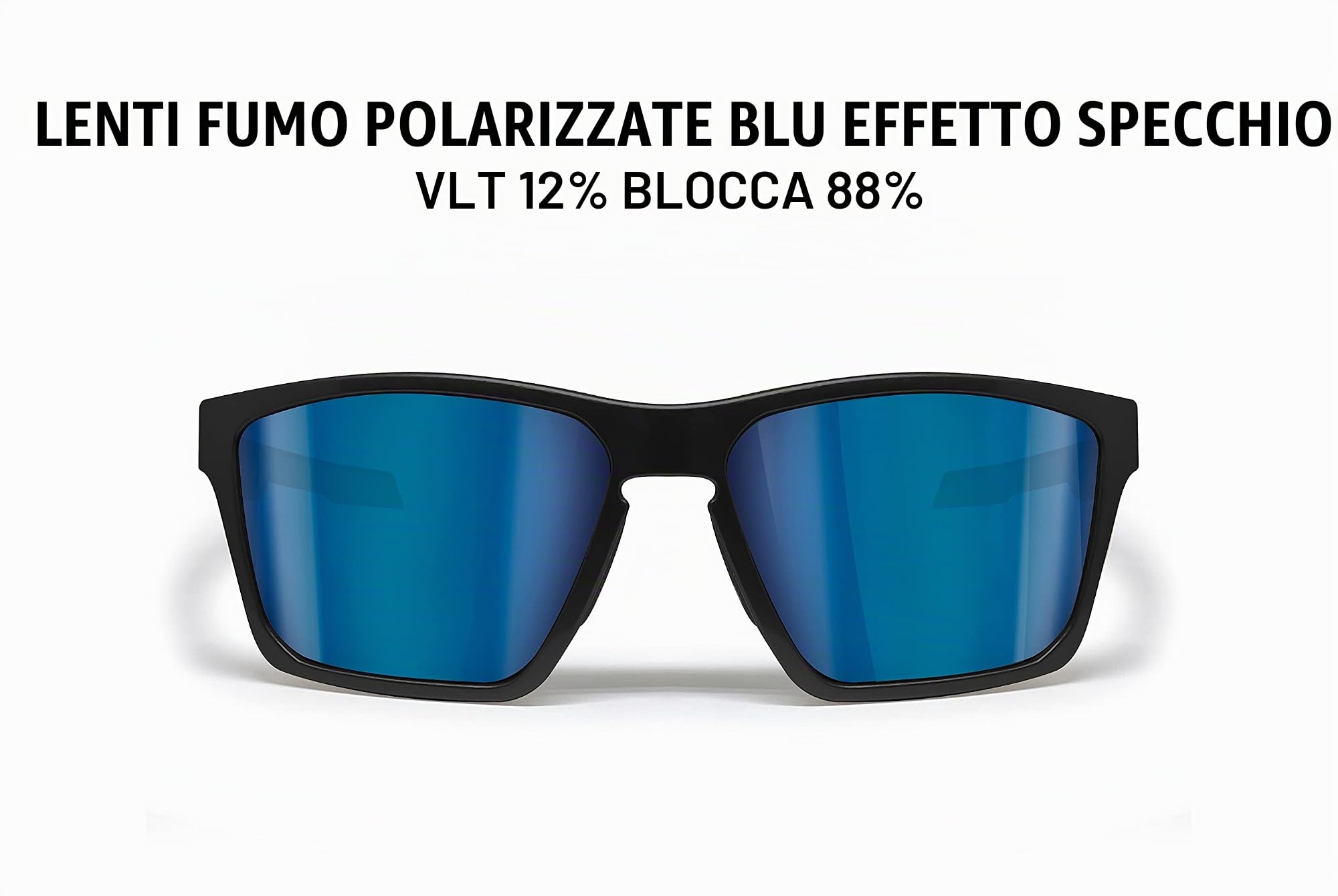 Bertoni Occhiali Sportivi Polarizzati per Uomo Donna in TR90 100% Protezione UV mod. Fulvio