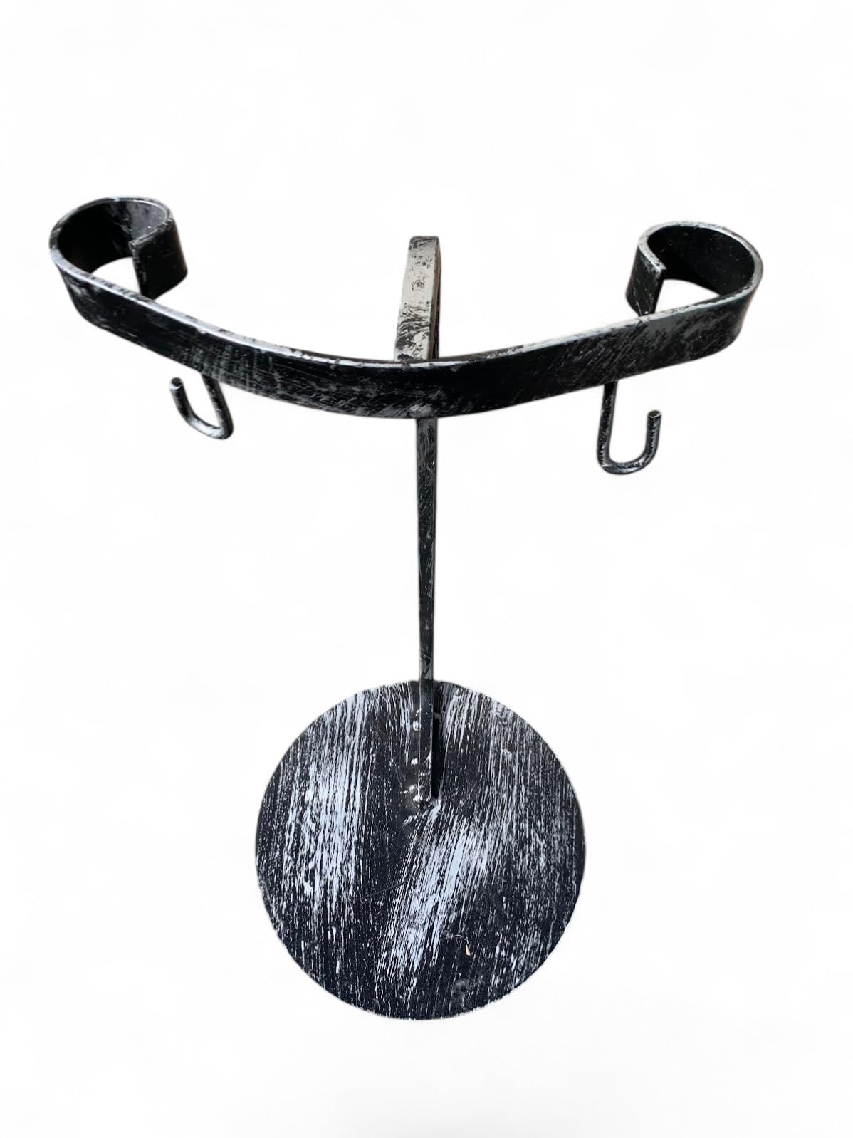 GREGORIOSTORE Supporto per Caciocavallo in Ferro, Altezza 55 cm, Diametro 33 cm, per Barbecue, Caciocavallo Fuso
