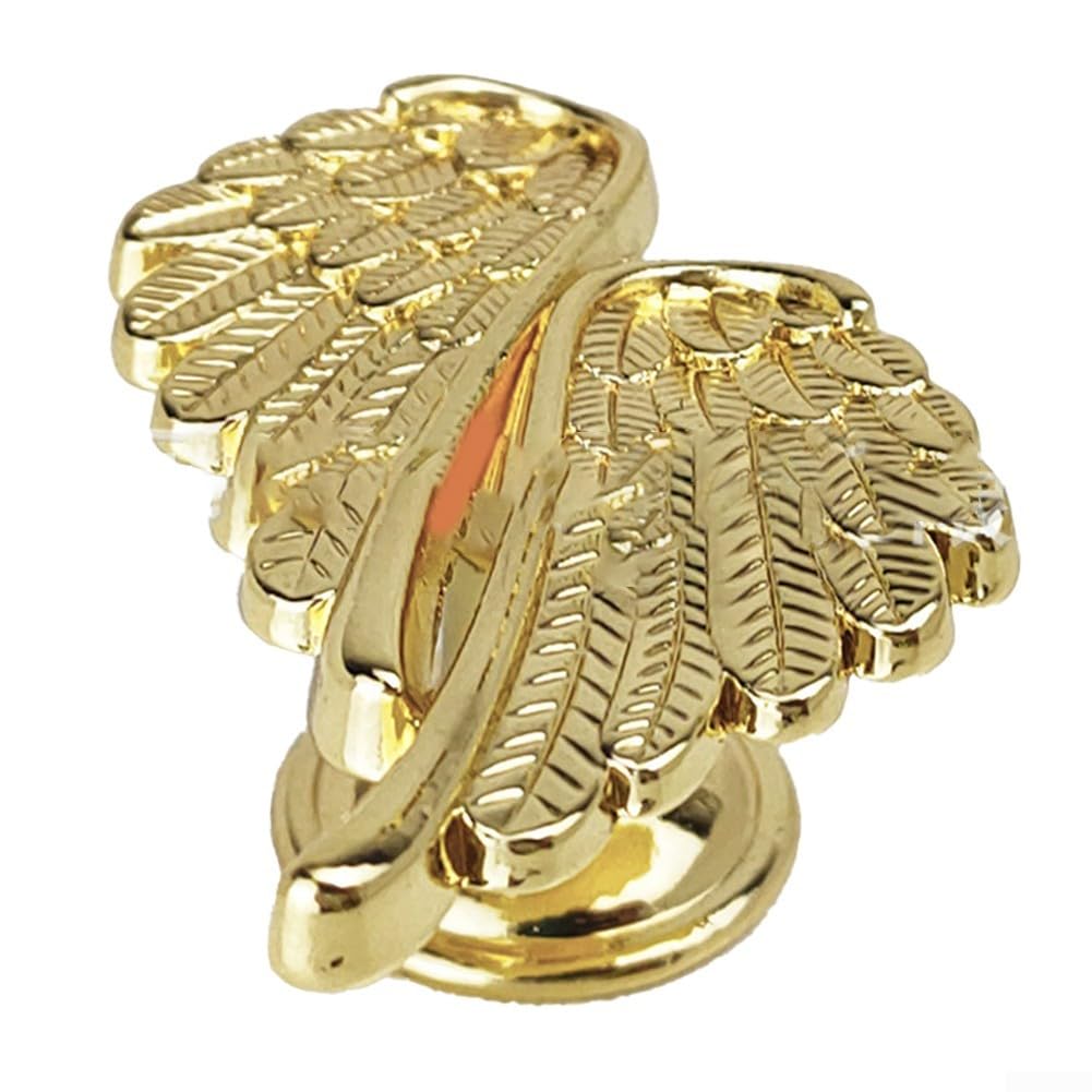 AugustknowU Hasp Locks Twist Knob Locking Angel Wing Zinc Alloy Cabinet Pulls Modern Minimalist Drawer Handles Single Hole Furniture Hardware Decorative Knobs