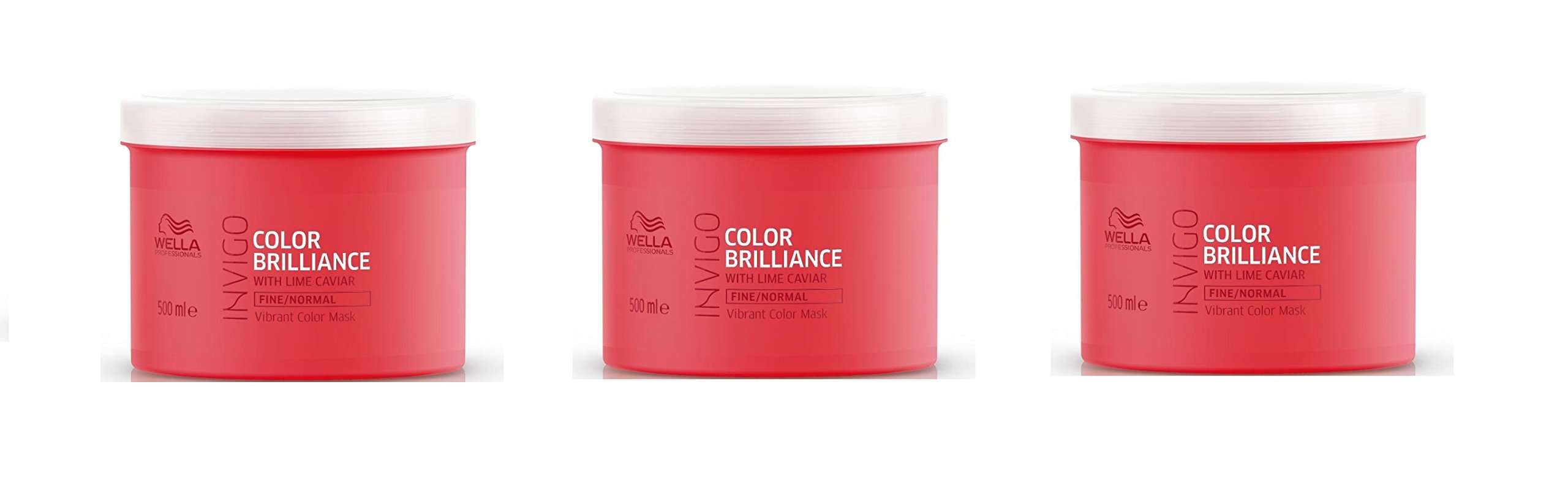 Wella INVIGO Color Brilliance Vibrant Color Fine/Normal Mask 500ml x3