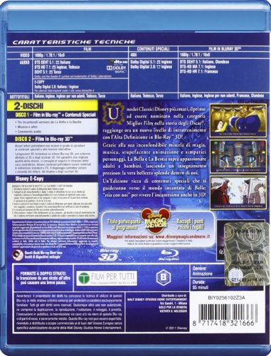 La Bella e la Bestia 3D + 2D + Disney E-copy