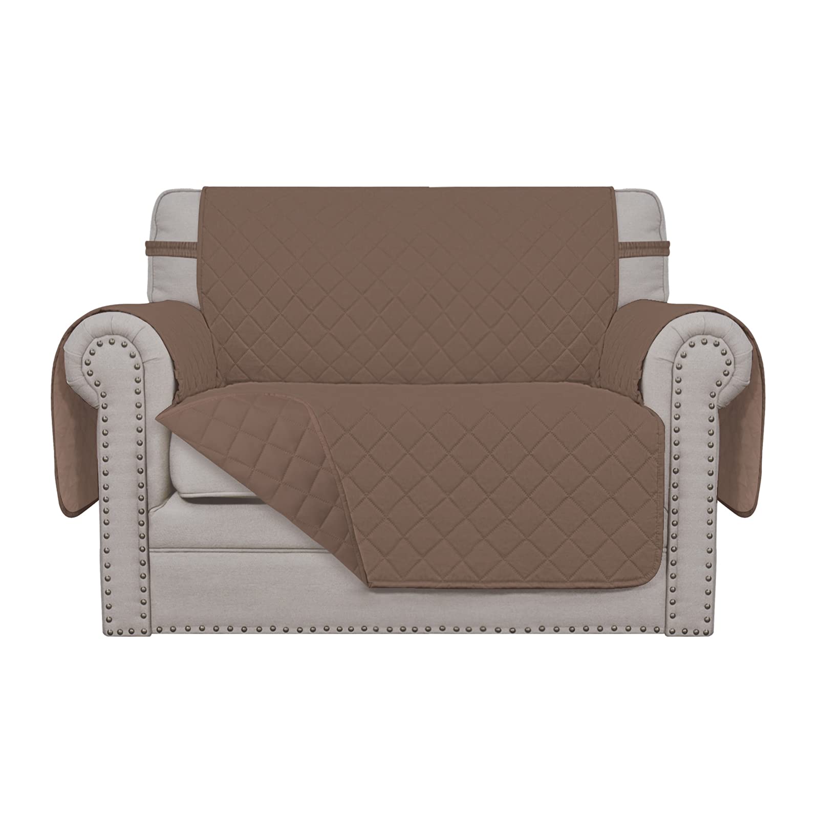 Easy-Going Reversible Couch Cover, Oversized Chair, Brown/Brown