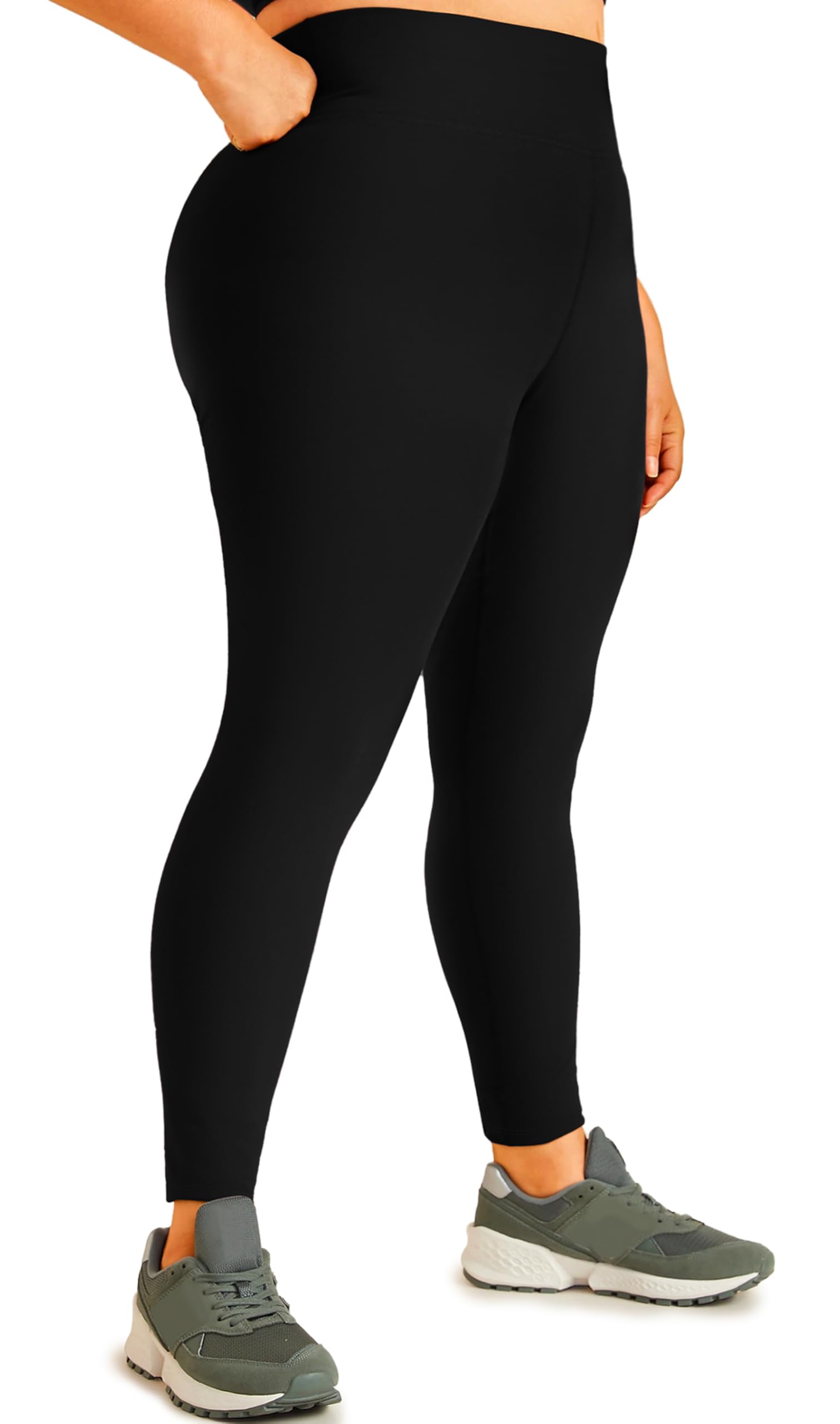 Hi ClasmixHigh Waisted Leggings for Women Pack-Black Active High Waisted Soft Tummy Control Workout Running Yoga Pants