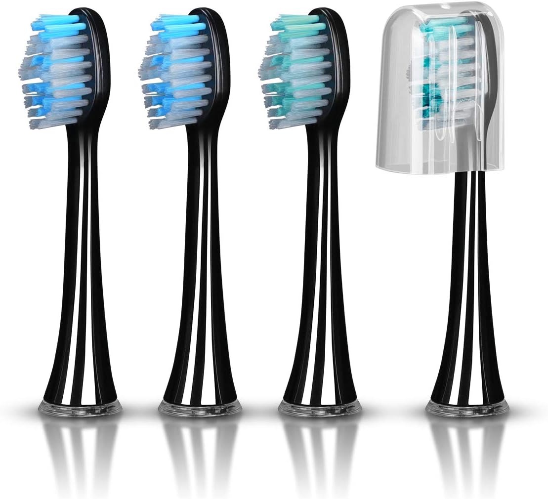 Replacement Brush Heads for ELZO Sonicare Electric Toothbrush, Clean, 3D White, Polish, Massage and Sensitive Clean, 4 Pack