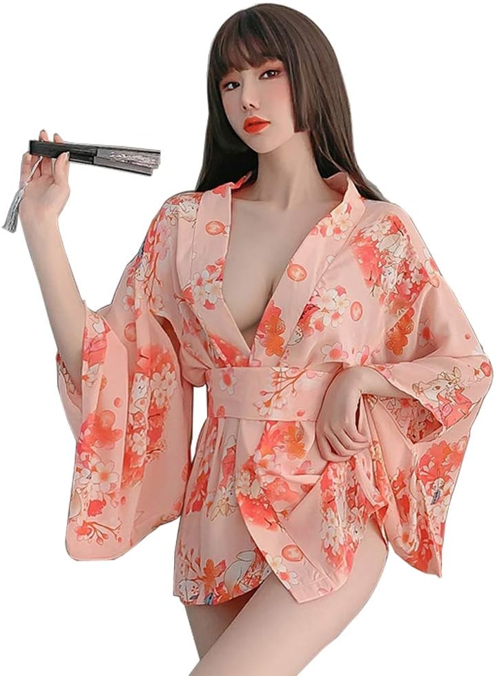 Women Lingerie Sexy Lingerie Japanese Retro Kimono Dress Cosplay Japanese Kimono Suit