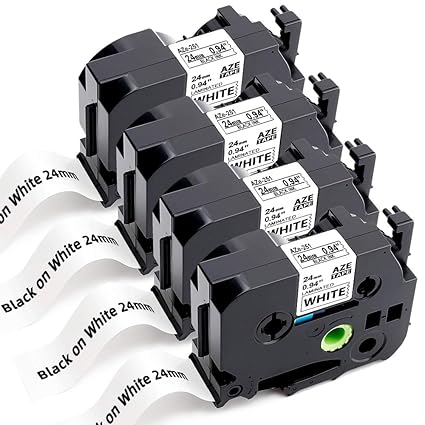 Greateam Compatible Label Tape Replacement for P-Touch TZ TZe ...