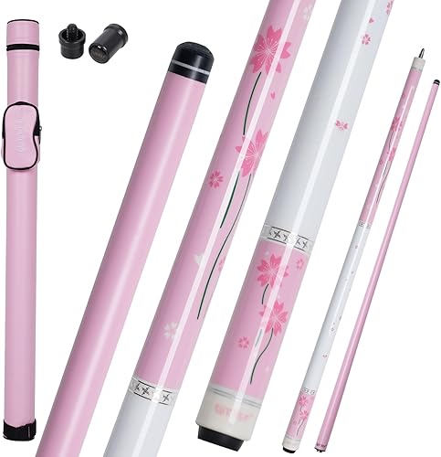 Vista 9 de Taco de Billar de Fibra de Carbono Tecnología de Carbono Completo 58 pulgadas Baja Deflexión Taco de Billar Rosa Taco de Billar para Mujeres y Damas