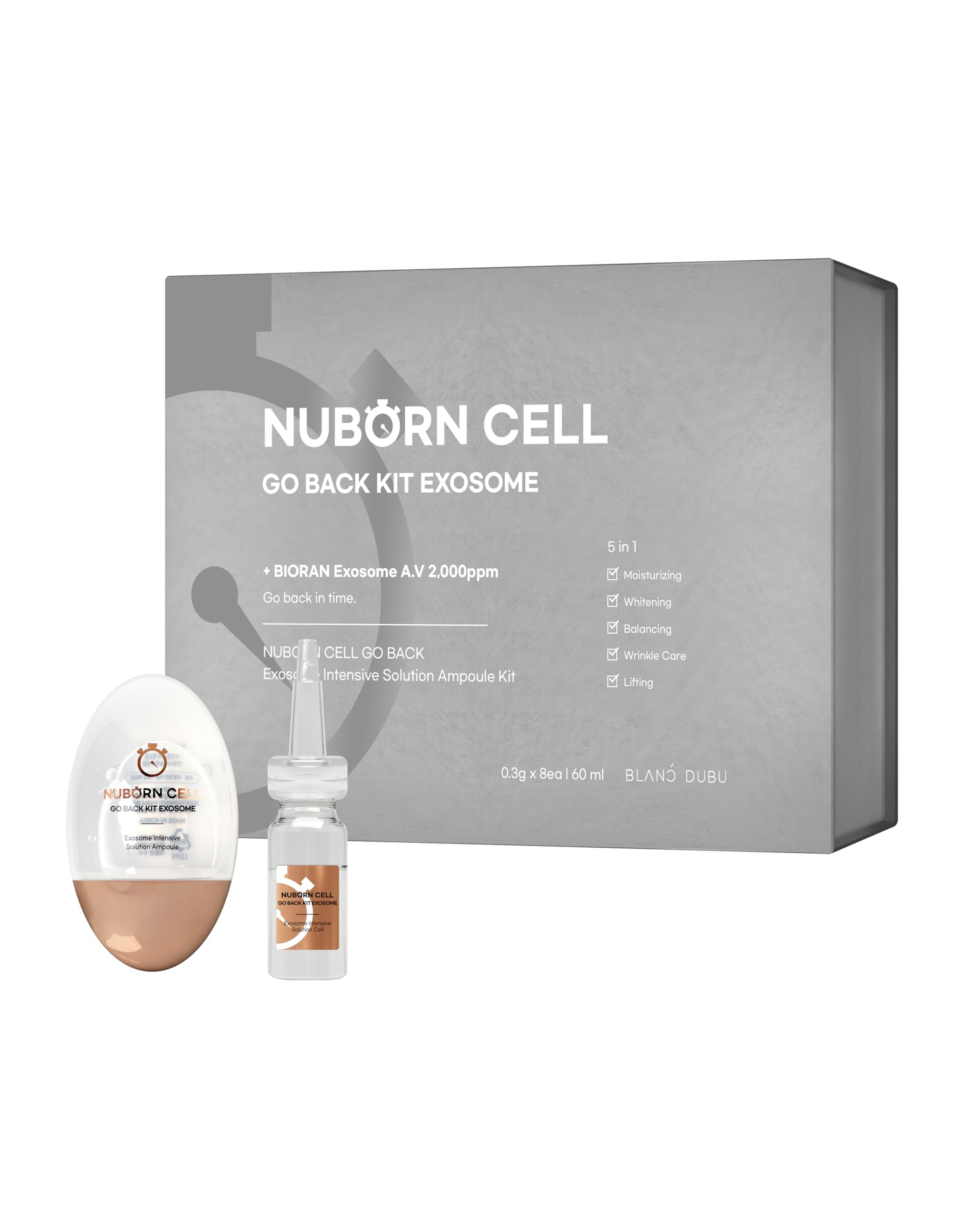 Amazon.com: BLANC DUBU Nuborn Cell Go Back Exosome Ampoule Kit