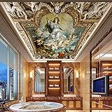 Fondo De Pantalla De Foto Personalizado Techo De Estilo Europeo Mural Cenith 3D Figura Pintura Al Óleo Fondo Papel De Pared Sala De Estar Restaurante Frescos 150Cm(W)×105Cm(H)