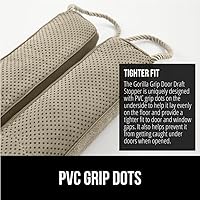 Vista 4 de GORILLA GRIP Tope de Corrientes de Aire para Puerta para la Parte Inferior de las Puertas, Burlete Barrera Contra el Clima Sella Ruido, Bloqueador