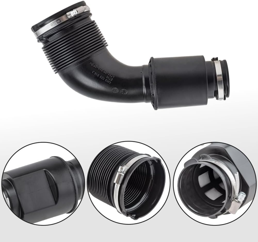 Car Engine Air Intake Hose, Replace 4H0129615E, 4H0129616J, Compatible with Audi A8 S8 D4 4.0T V8 2013-2018, 1 pc (Right)
