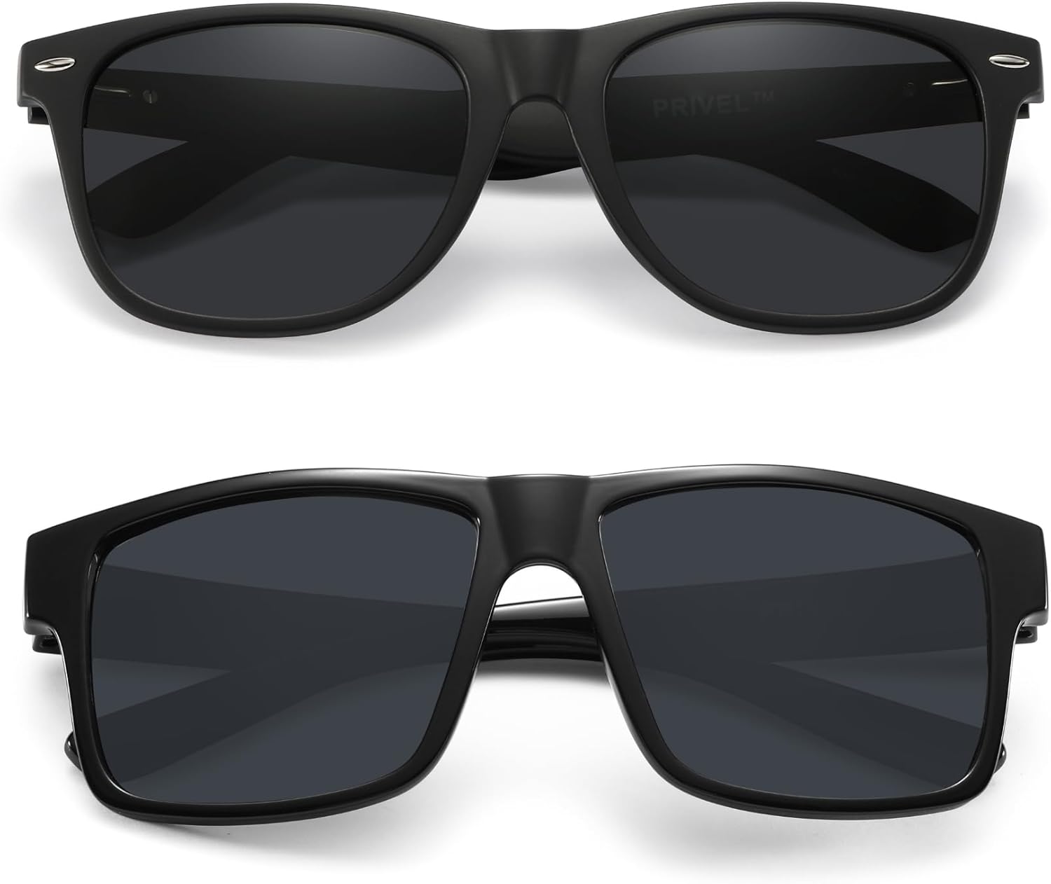 2-Pack XXL Size Extra Large Polarized Sunglasses Set for Big Wide Heads Men (PMX0078P-11-VB)