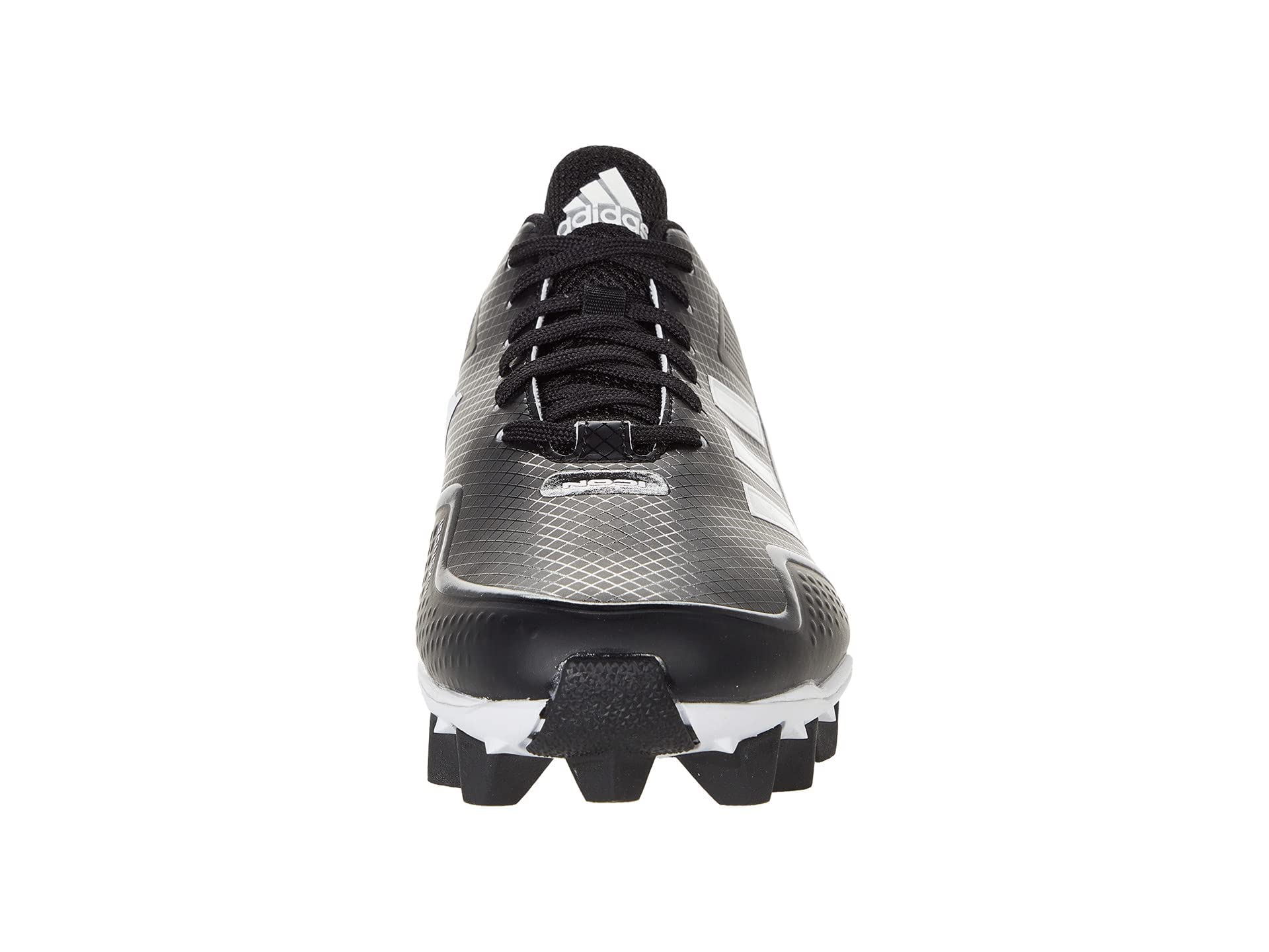 adidas Men's Icon 7 MD Baseball Shoe, Black/White/White, 12