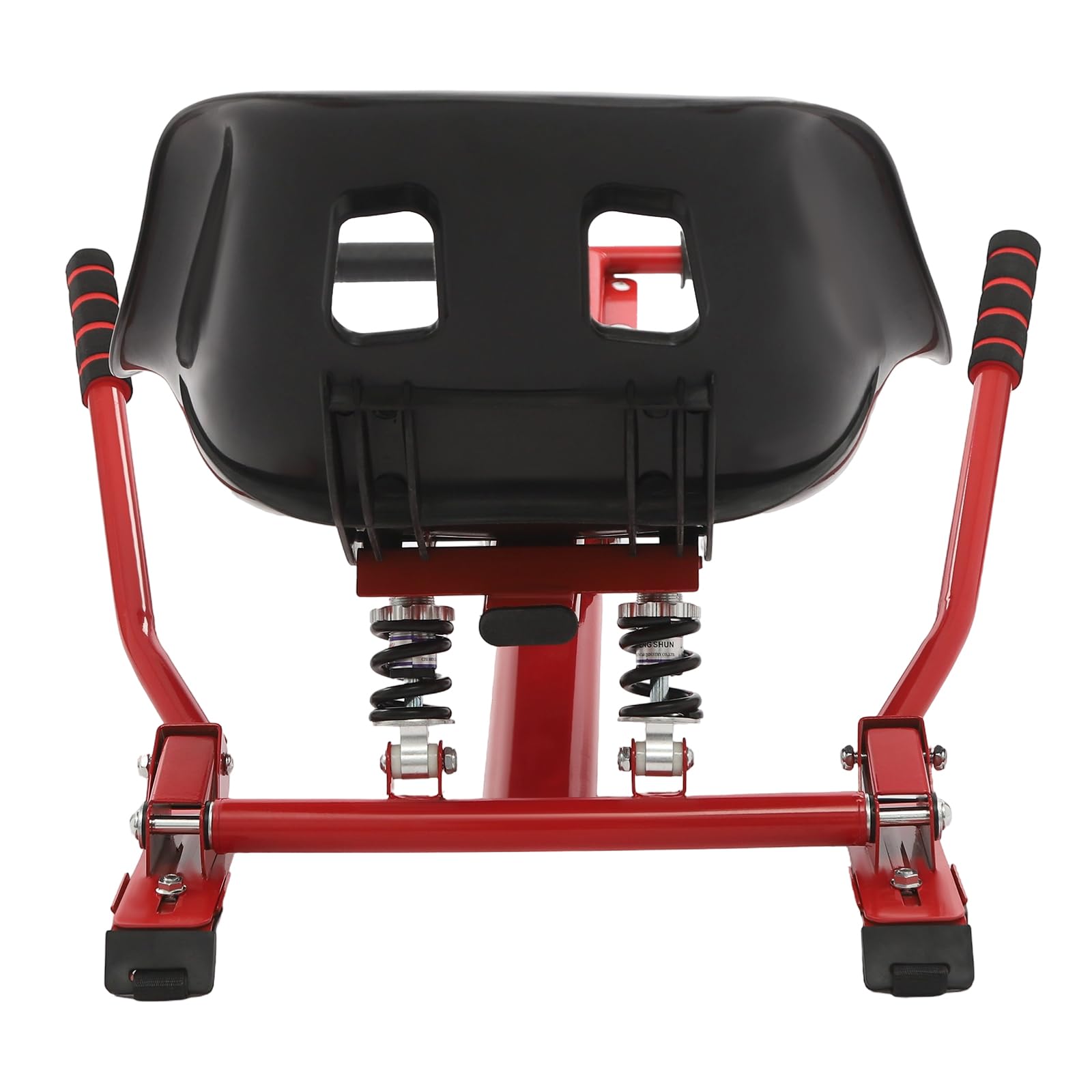 Go-Kart avec double amortisseur, accessoire de fixation de siège pour hoverboard de 16,5 à 25,4 cm, longueur du cadre réglable, support de siège pour adultes
