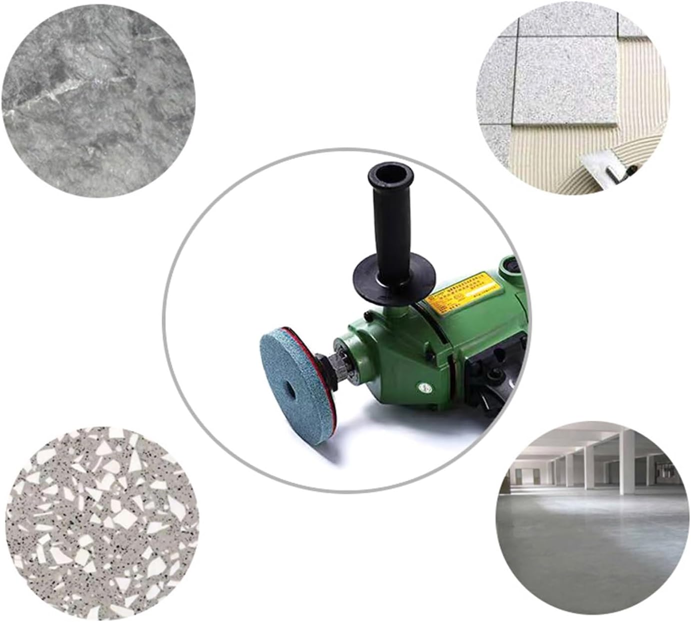 1 Piece 80mm/100mm Stone Sponge Fiber Flexible Grinding Disc Marble Buff Polishing Pad(P300,80mm)