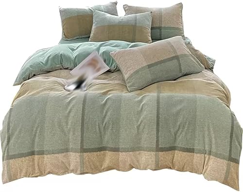 DOUBA - Juego de 4 piezas de terciopelo de leche con estampado de invierno grueso y cálido de franela coral de doble cara color D tamaño 866 x 945in