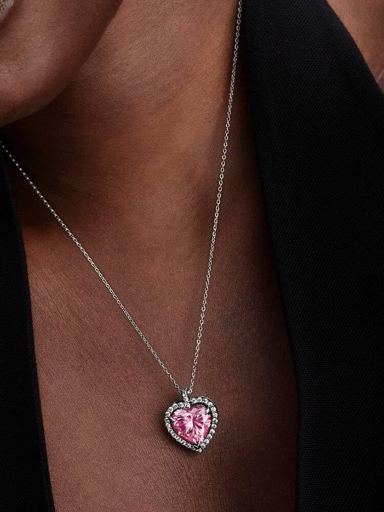 PANDORA Timeless 394414C01-45 rosa Herz Halskette
