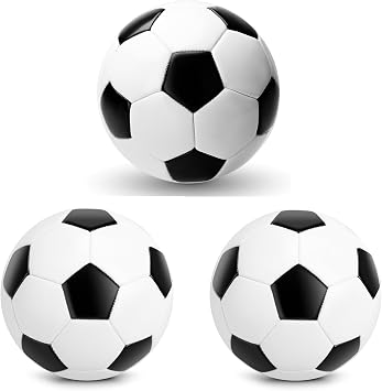 Soccer Ball Size 3 Size 4 Size 5 with Pump - Official Size & Weight - Classic Indoor Outdoor Soccer Long-Lasting Performance- Ideal Gift for Toddler Kids Boys Girls Youth Adult