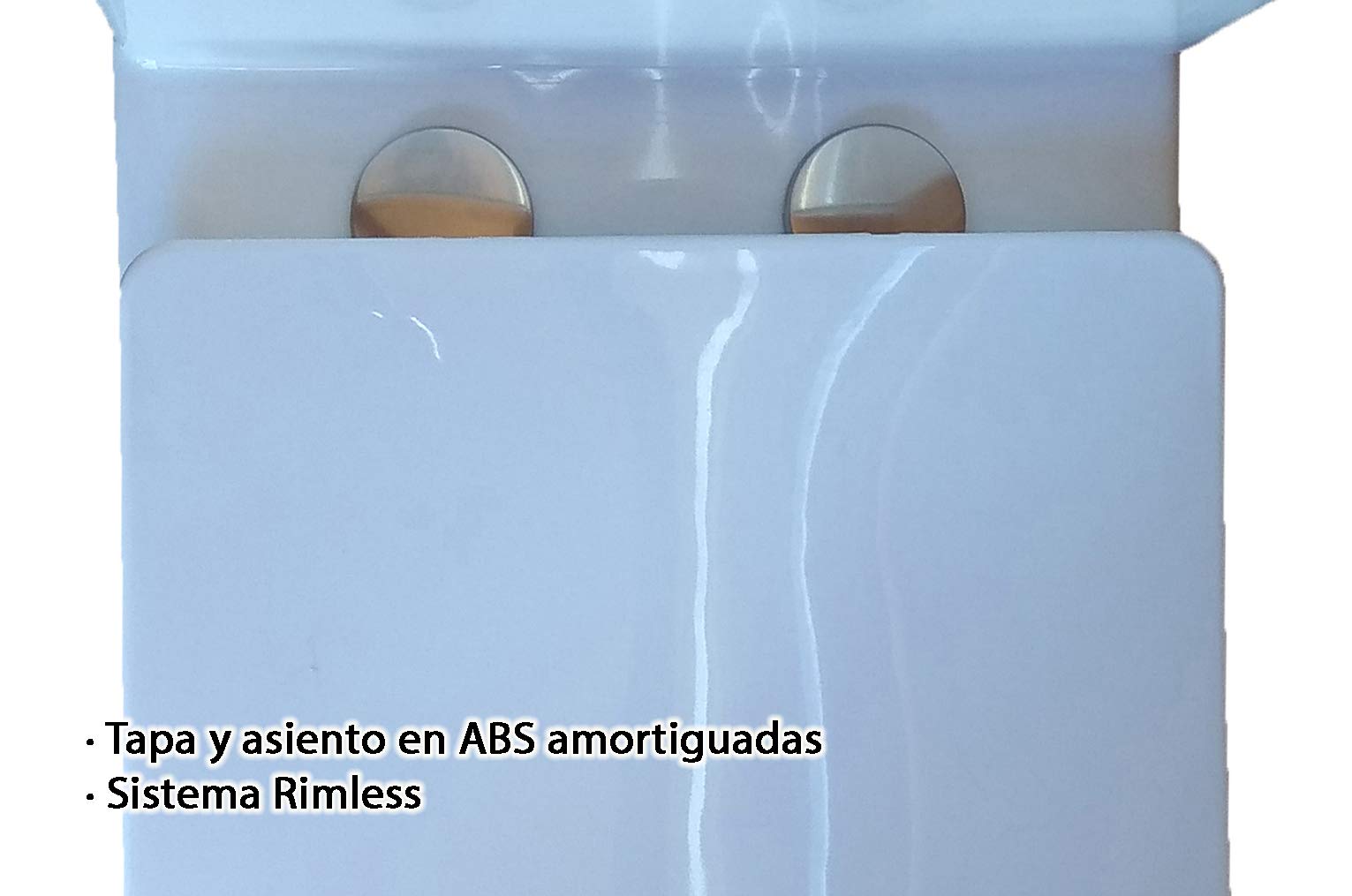 Inodoro CUBITTO Compacto de Dos Piezas Diseño Exclusivo Elegante y Moderno de Línea Cúbica. De Cerámica Blanca. Mecanismo Economizador 3/6. Salida Dual. Tapa Y Asiento en ABS. Sistema Rimless.