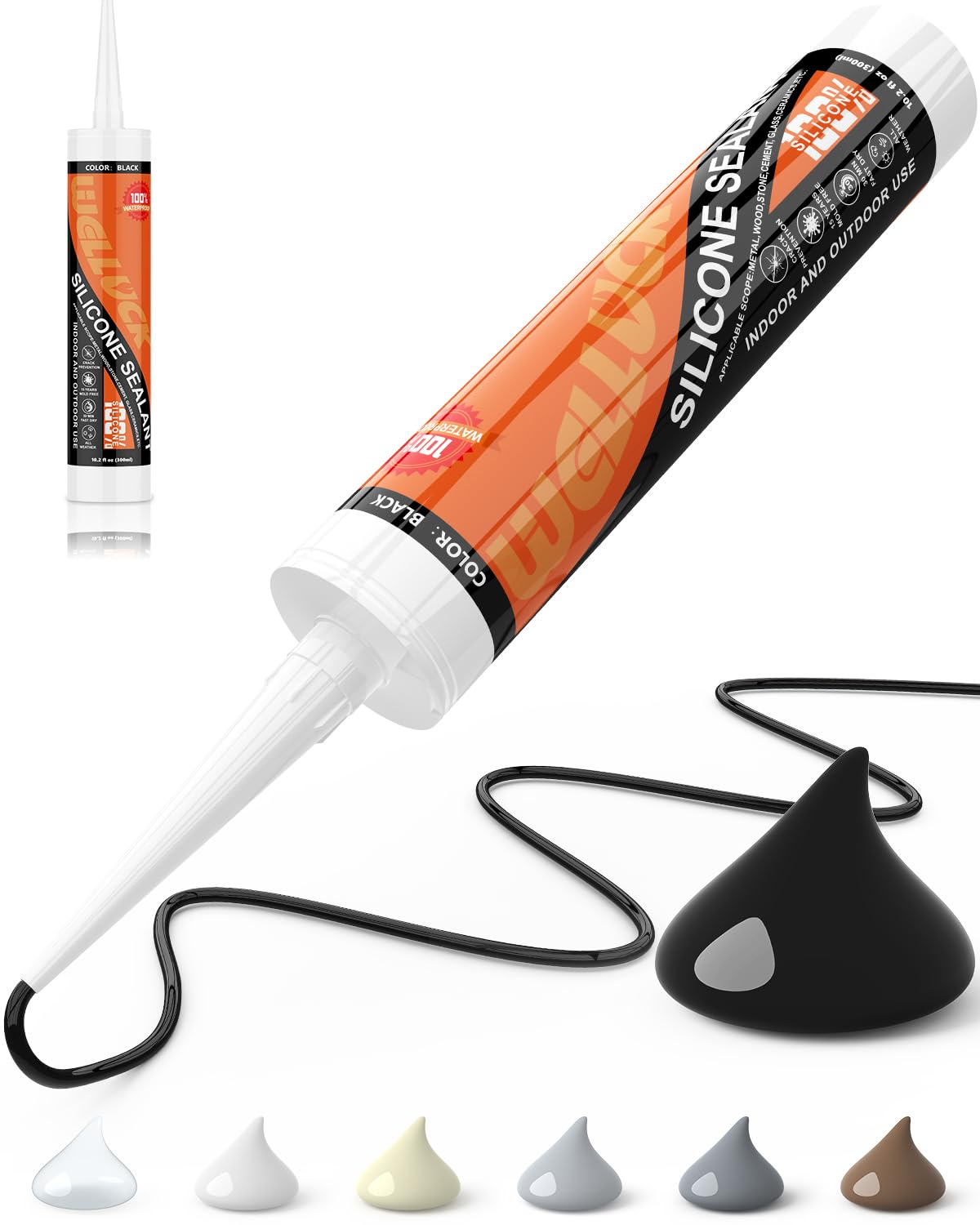 WELLUCK Black Silicone