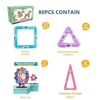 Magnetic Building Blocks Educational Construction Toys Set Magnet