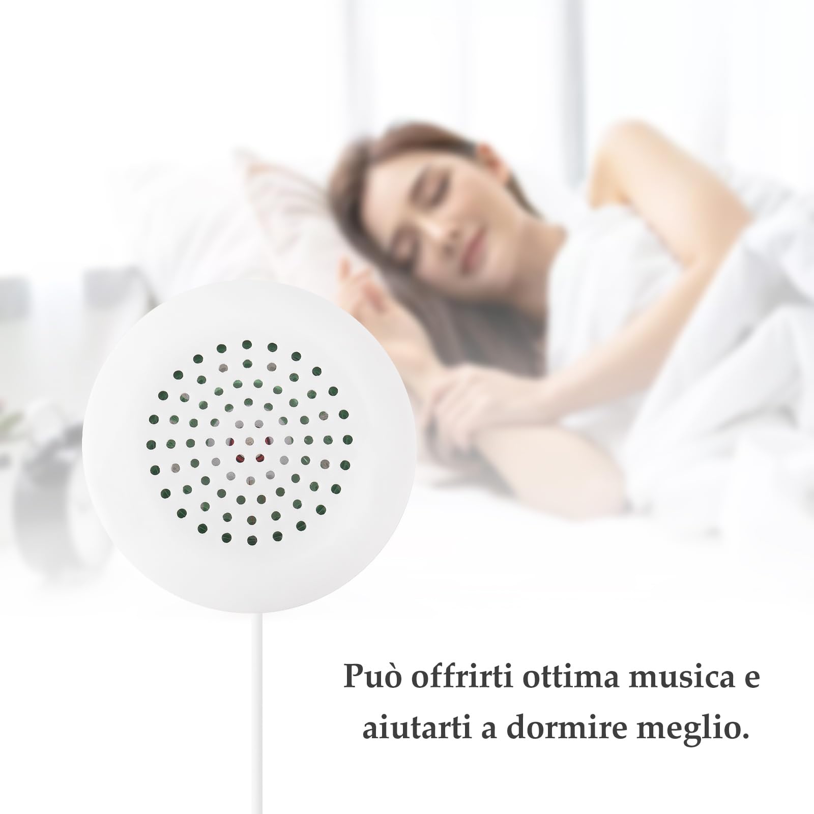 Altoparlante a Cuscino, Personale Portatile con Altoparlante Stereo HiFi, Mini Altoparlante da 3,5 mm per Addormentamento O Ipnosi, per MP3, MP4, Lettore CD, Telefono Cellulare e Altro