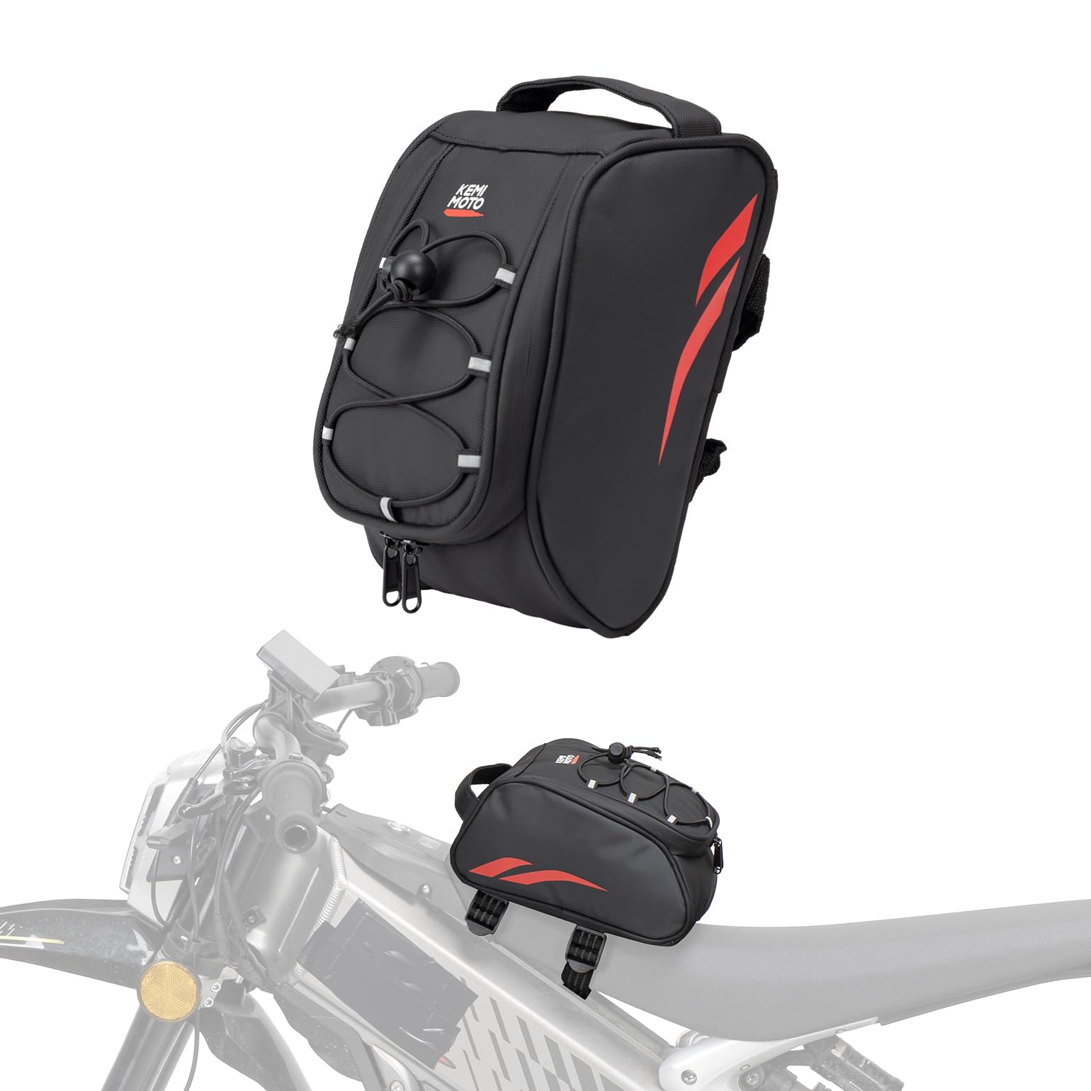 KEMIMOTO Dirt Bike Frame Bag, Waterproof Front Battery Bag Fits for Sur-Ron