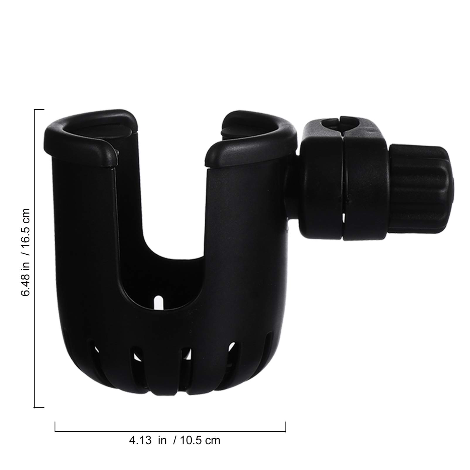 Toddmomy 2 Pièces Porte Gobelet pour Poussette Support Rotatif pour Bouteilles Eau et Biberons Accessoire Pratique pour Déplacements Faciles