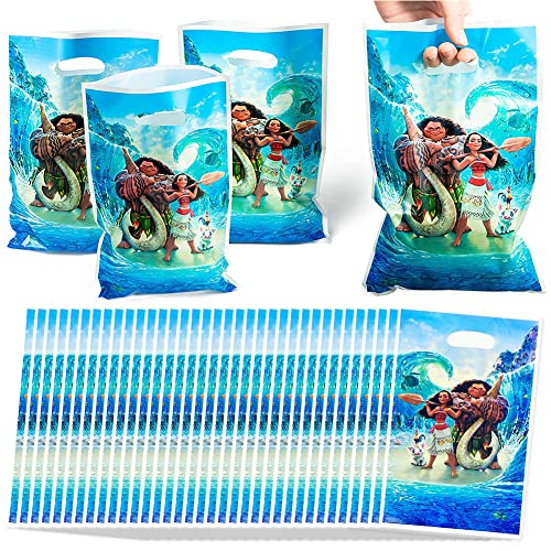 Syijupo Moana Sacs-cadeaux Party, Sacs à Bonbons Fournitures de Fête pour Enfants Fête Mignonne, Cadeaux de Fête D'anniversaire Sacs à Friandises pour Filles ou Garçons
