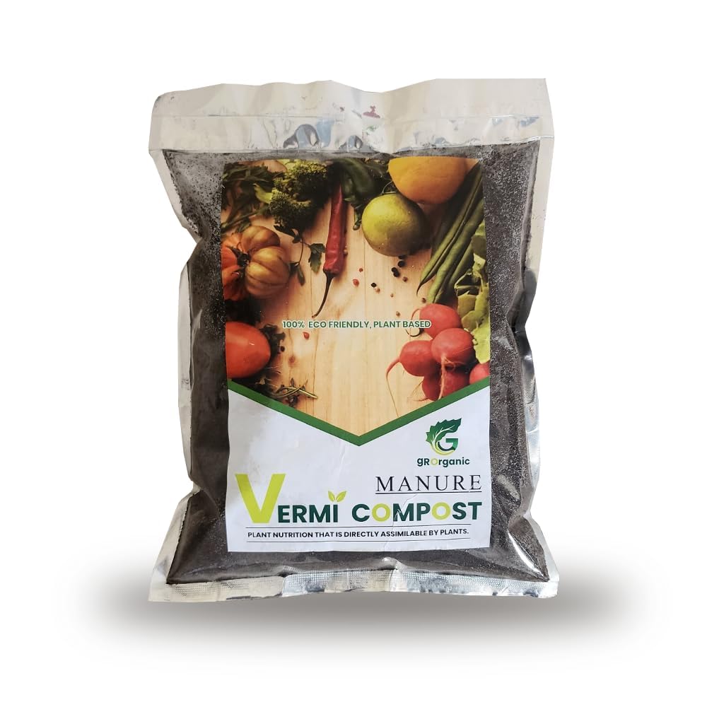 gROrganic Organic Vermicompost Fertilizer for Plants, 1 kg (B0D45NM7QB) Amazon Price History, Amazon Price Tracker