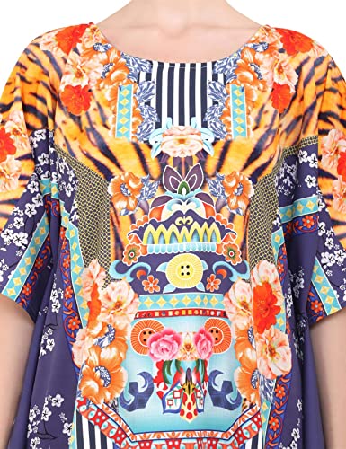 Image of Miss Lavish London Kaftan Dress- Swimwear Coverups African Kaftan Dress, Summer Kaftan for Women