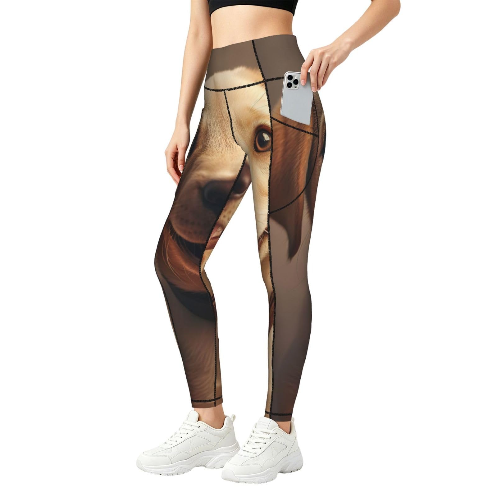 Leggings de labrador elásticos que no se bajan durante el ejercicio 8