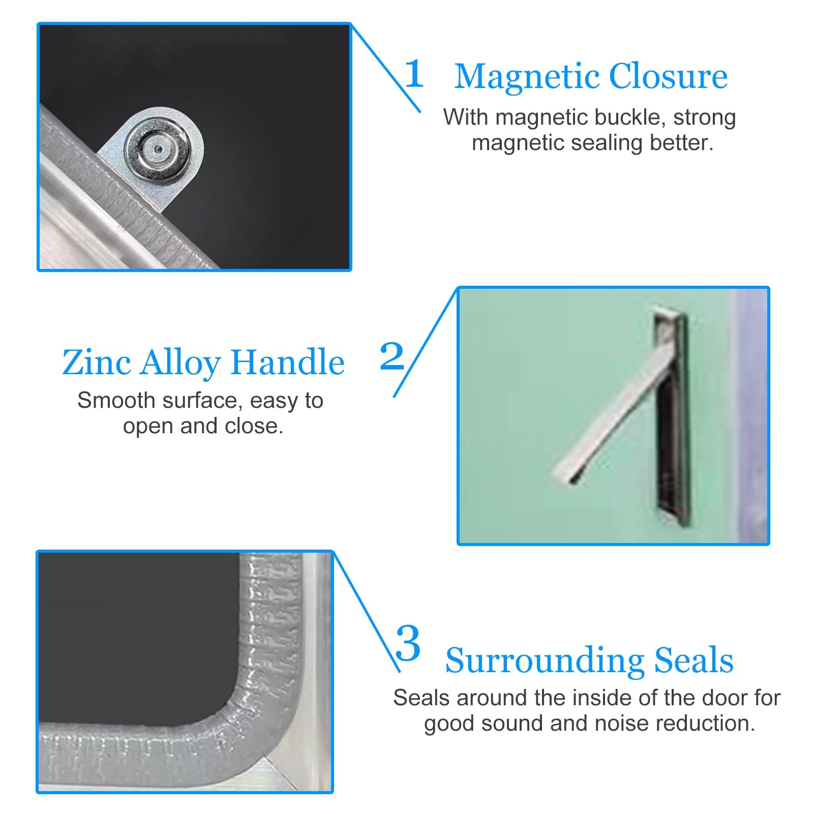 Trappe De Visite 30x30cm Avec Joint En Feutre - Invisible, Prête à Peindre | Pour Cloisons Sèches 12,5mm | 300x300mm Cadre En Aluminium Trappe De Maintenance | Ouverture Adaptée Aux Pièces Humides