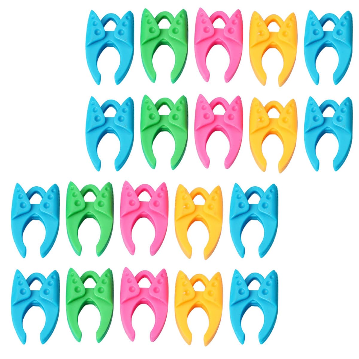 50 Stück Silikon Spulenclips zur Vermeidung von Verheddern und Knoten Nähspulenclips aus Flexiblem Silikon für Anfänger und Erfahrene Näher Zufällige Farbe