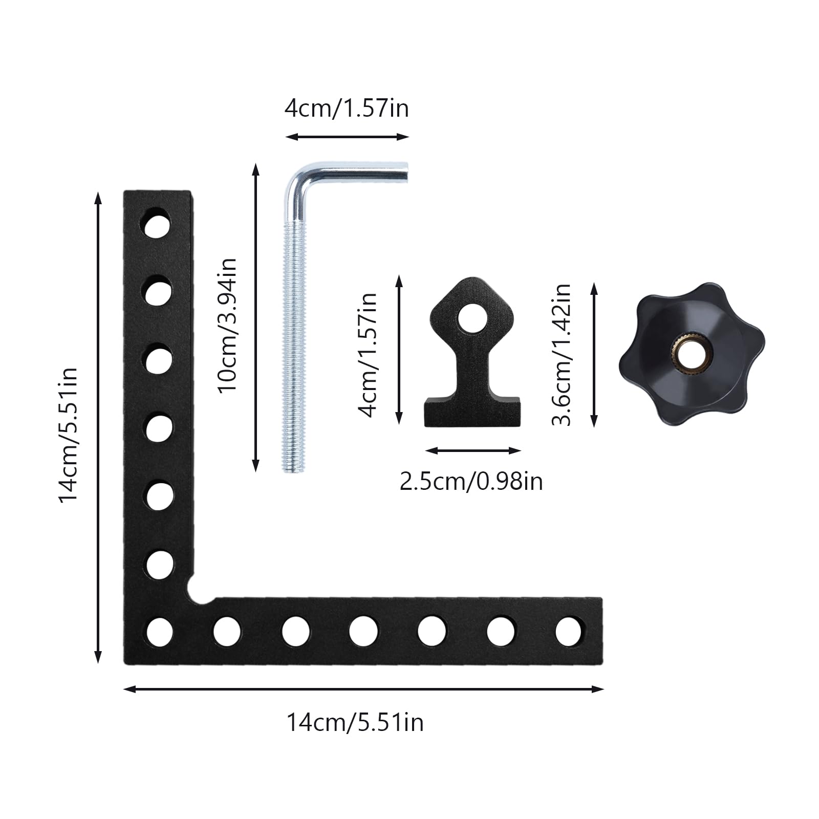 LYFJXX 2 Packs 90 Degree Right Angle Positioning Square Clamp - Image 3
