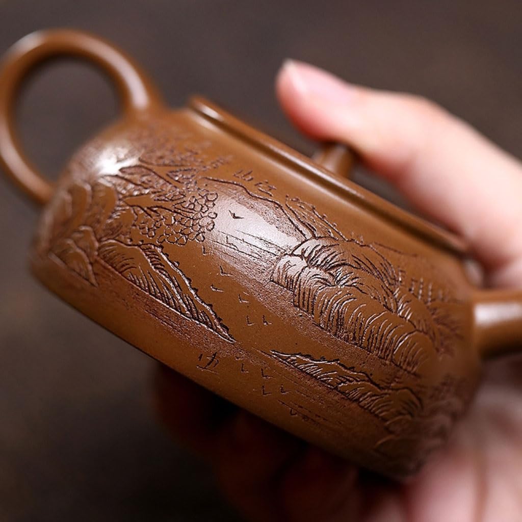 Teesieb Kreative Handgemachte Exquisite Muster Jiangshan Schöne Teekanne Home Lila Sand Teekanne Wasserkocher