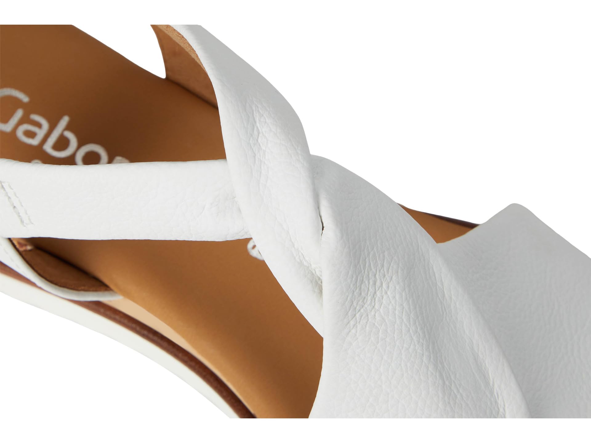 Gabor Damen Keilsandalen, Frauen Sandalen,Leichte Mehrweite (G),Sommerschuhe,Freizeitschuhe,offene Schuhe,Weiss(Kork/offwhi),39 EU / 6 UK