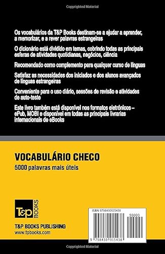 Vocabulário Português-Checo - 5000 palavras mais úteis (European Portuguese Collection) (Portuguese