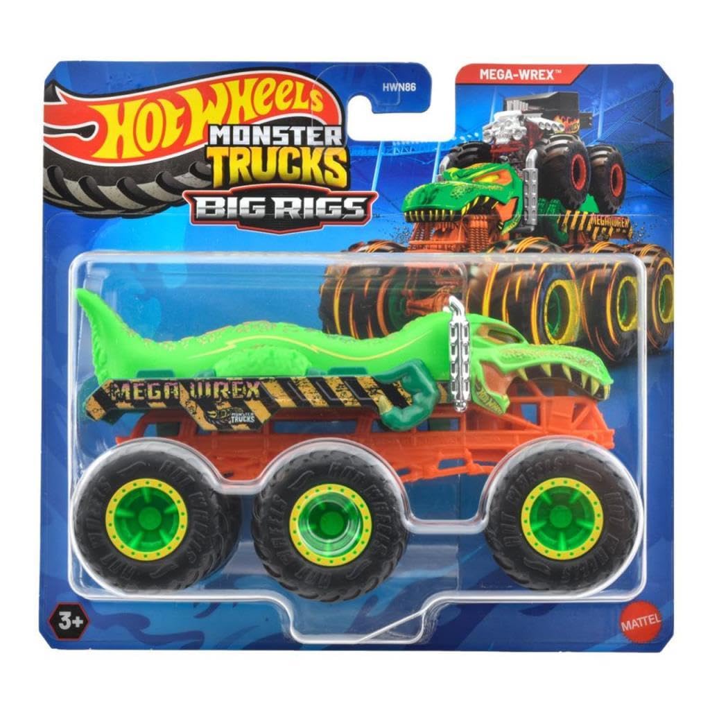 Hot Wheels Monster Trucks 1:64 wózek holowniczy MEGA WREX HWN86 - JCH44