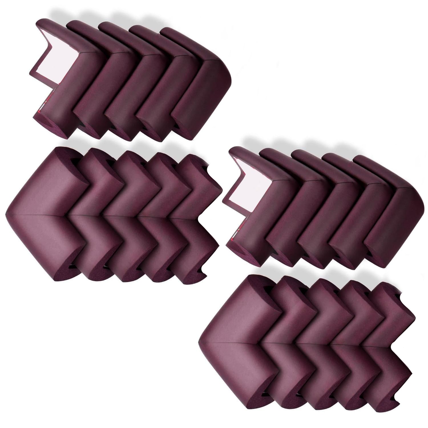BabyPro BabyProofing Corner Guards with (12mm, Pack of 20) Strong Adhesive Tape by Certified Professional Childproofer for Covering Sharp Edges & Corners of Bed, Table & Furniture (Brown) BabyPro BabyProofing Corner Guards with (12mm, Pack of 20) Strong Adhesive Tape by Certified Professional Childproofer for Covering Sharp Edges & Corners of Bed, Table & Furniture (Brown)