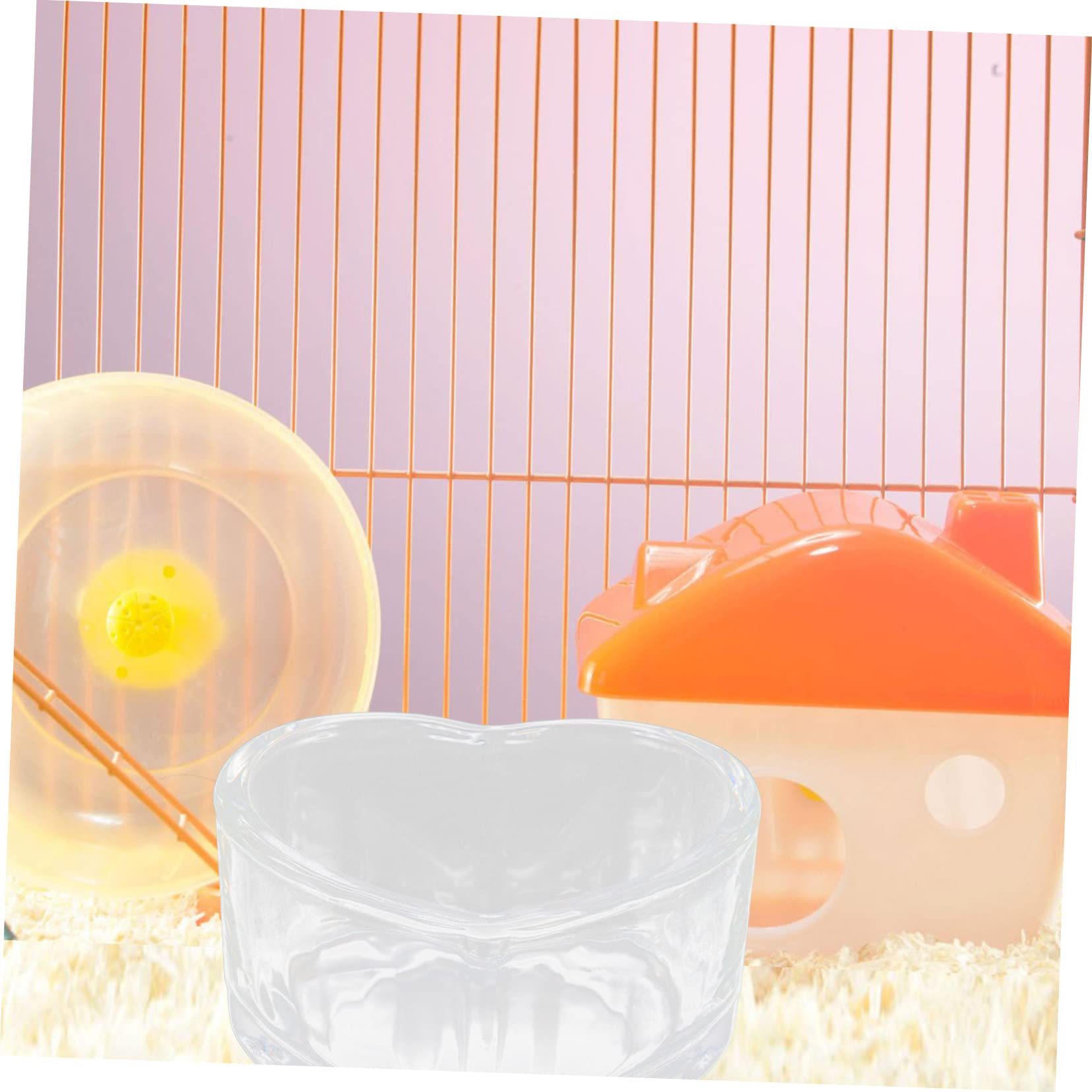 POPETPOP 6 STK Futternapf Für Hamster Tränkeschale Für Hamster Meerschweinchen Zeug Hamsternapf Für Futter Futternapf Für Meerschweinchen Hamster Fressnapf Haustier Glas Kombination