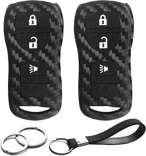 Funda de silicona compatible con Nissan Frontier NV1500 NV200 NV2500 NV3500 350Z Altima Armada Murano Pathfinder Quest Sentra, Titan Versa Note