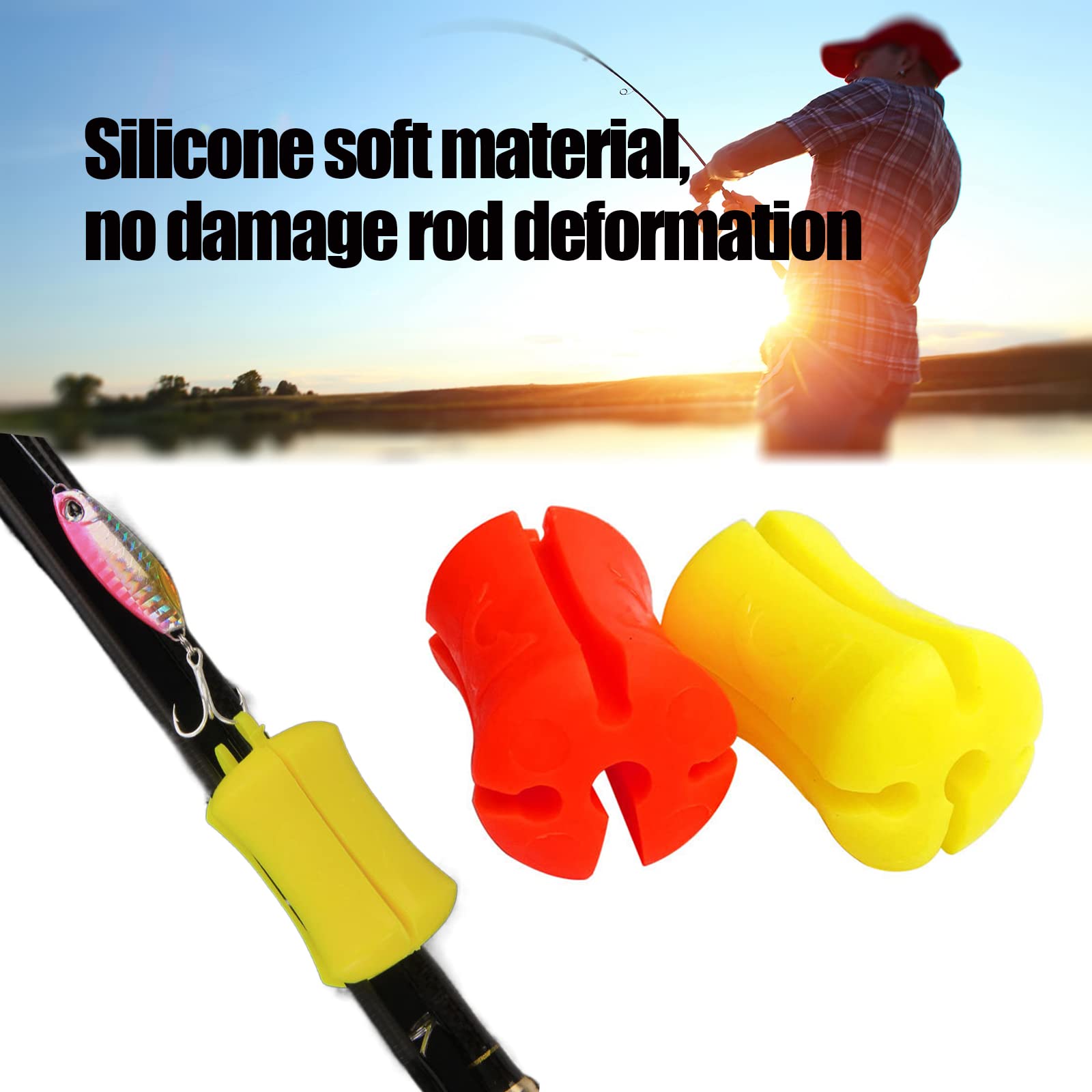 Clip Per Canna Da Pesca (4 Pezzi) - Supporto Elastico Portatile