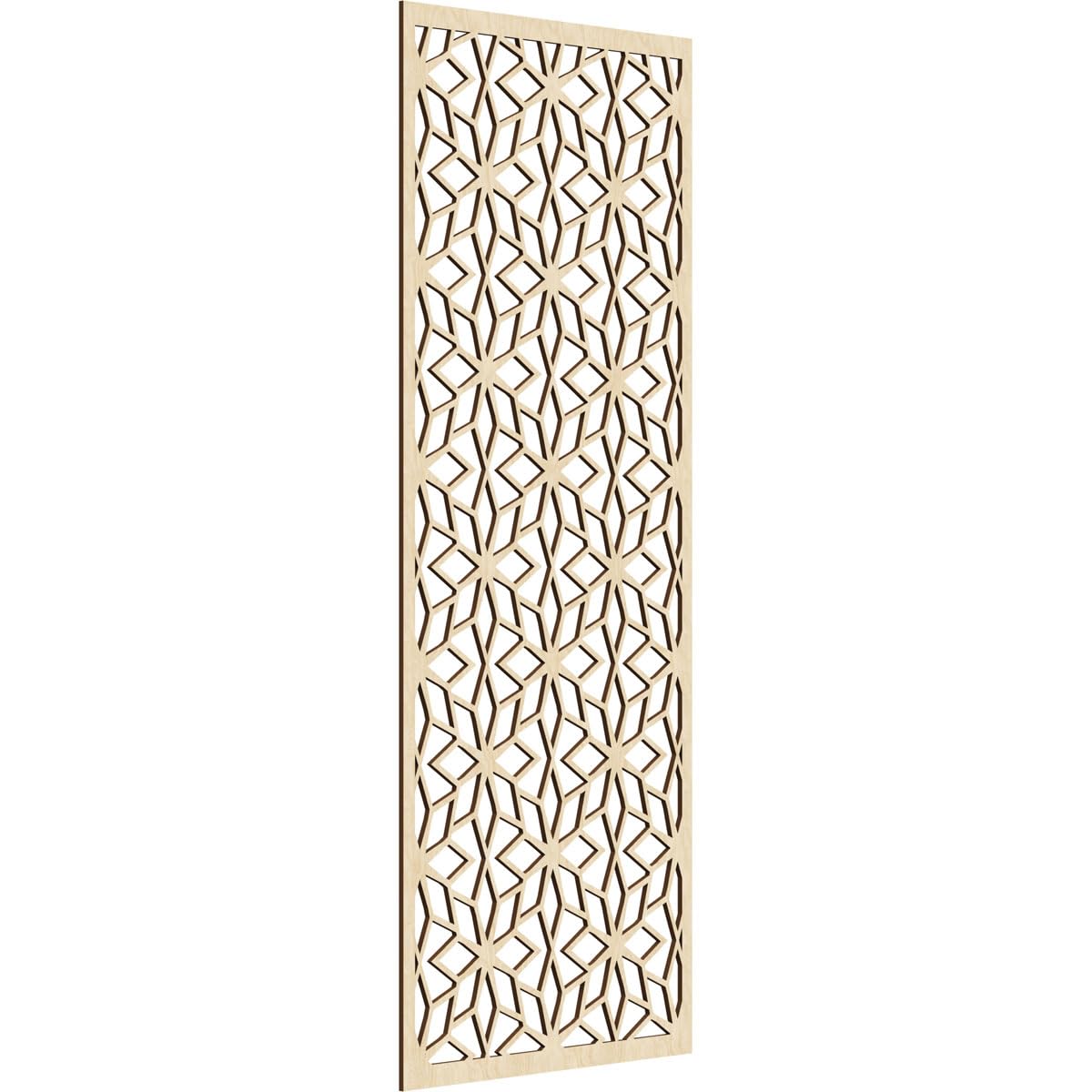 Lake Decorative Pierced Fretwork Wood Wall Panels, 33 3/8"W x 84 3/8"H x 3/8"T, Birch