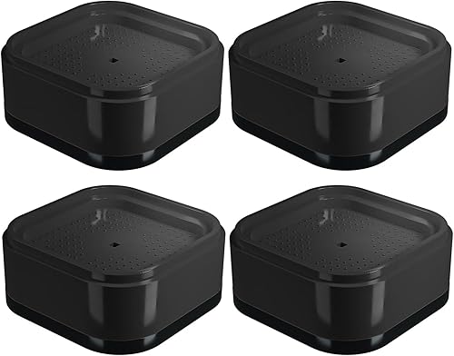 Miniatura 1 de DCWGAQ, Elevadores de cama de 1 pulgada, elevador cuadrado para muebles, altura de elevación de muebles ajustable individual de 1 pulgada para patas