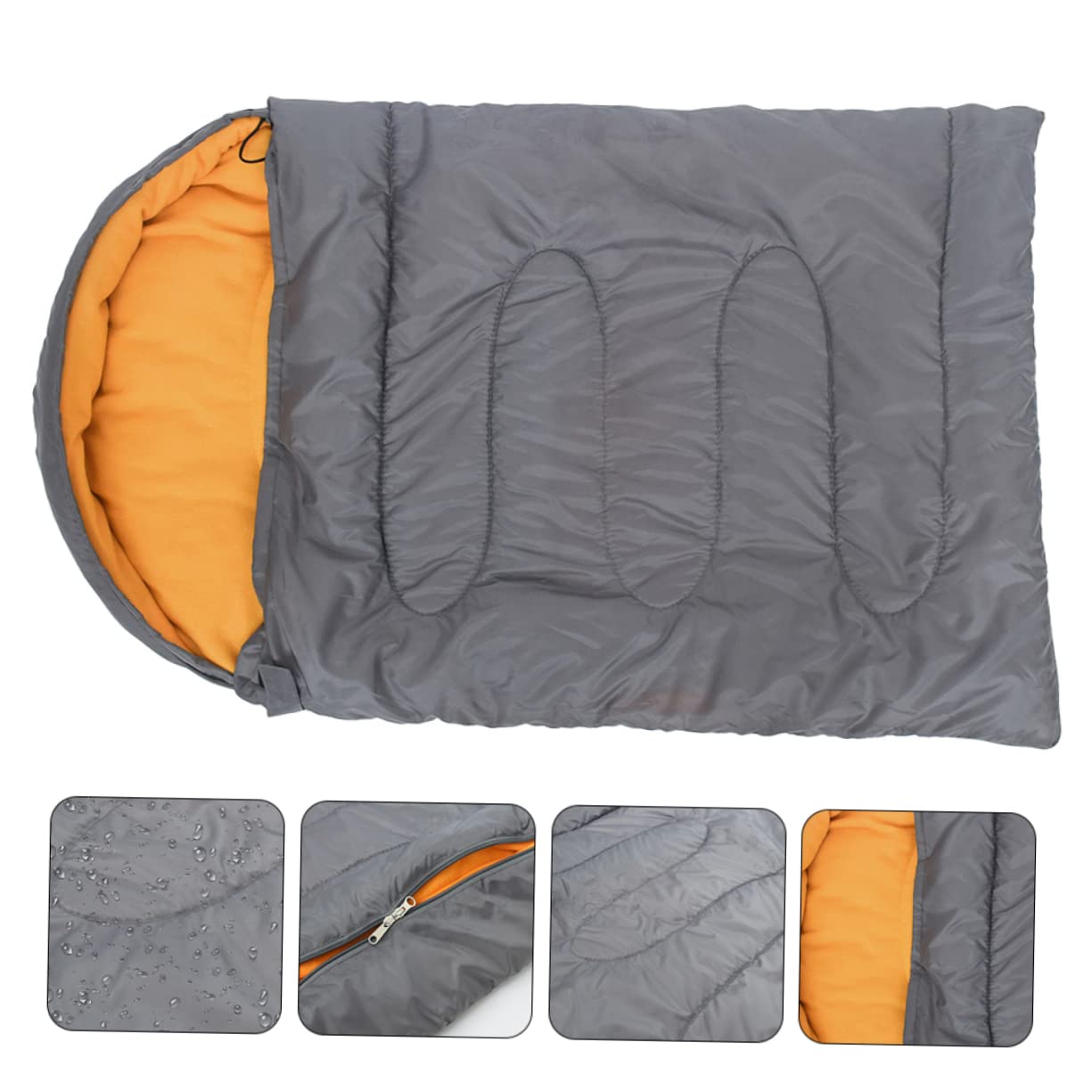 Happyyami Tragbarer Schlafsack für Hunde aus Polyester und Fleece Wärmendes Hundebett für Outdoor Reisen Kompakte Form Leicht zu Transportieren und Verstauen