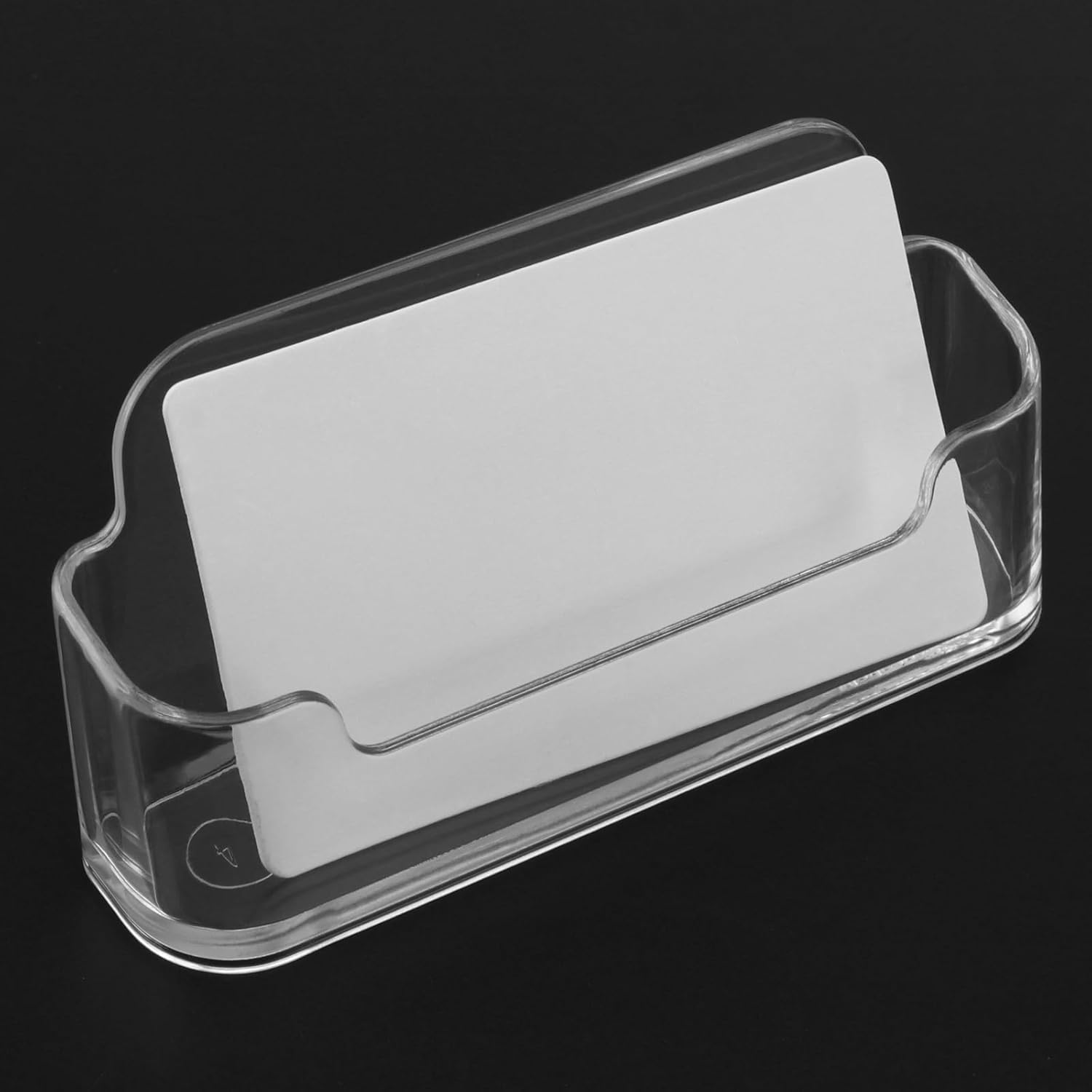 PINGEUI 36 Pack Business Card Holder Display for Desk, Clear Desktop Plastic Business Card Stand, Fits 30-50 Business Cards Acrylic Business Card Holder for Exhibition